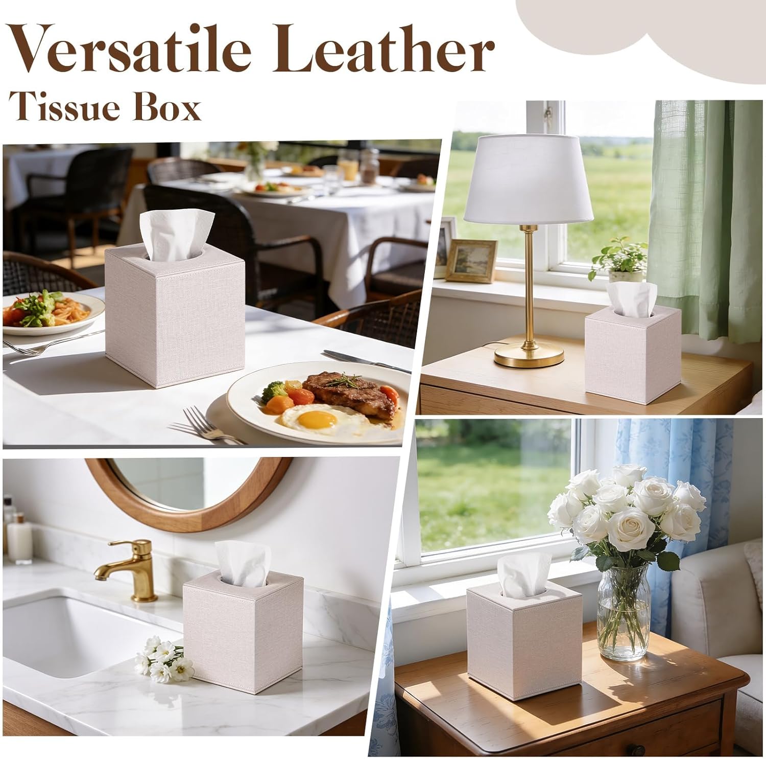 Modern Cube Tissue Holder / Set of 2