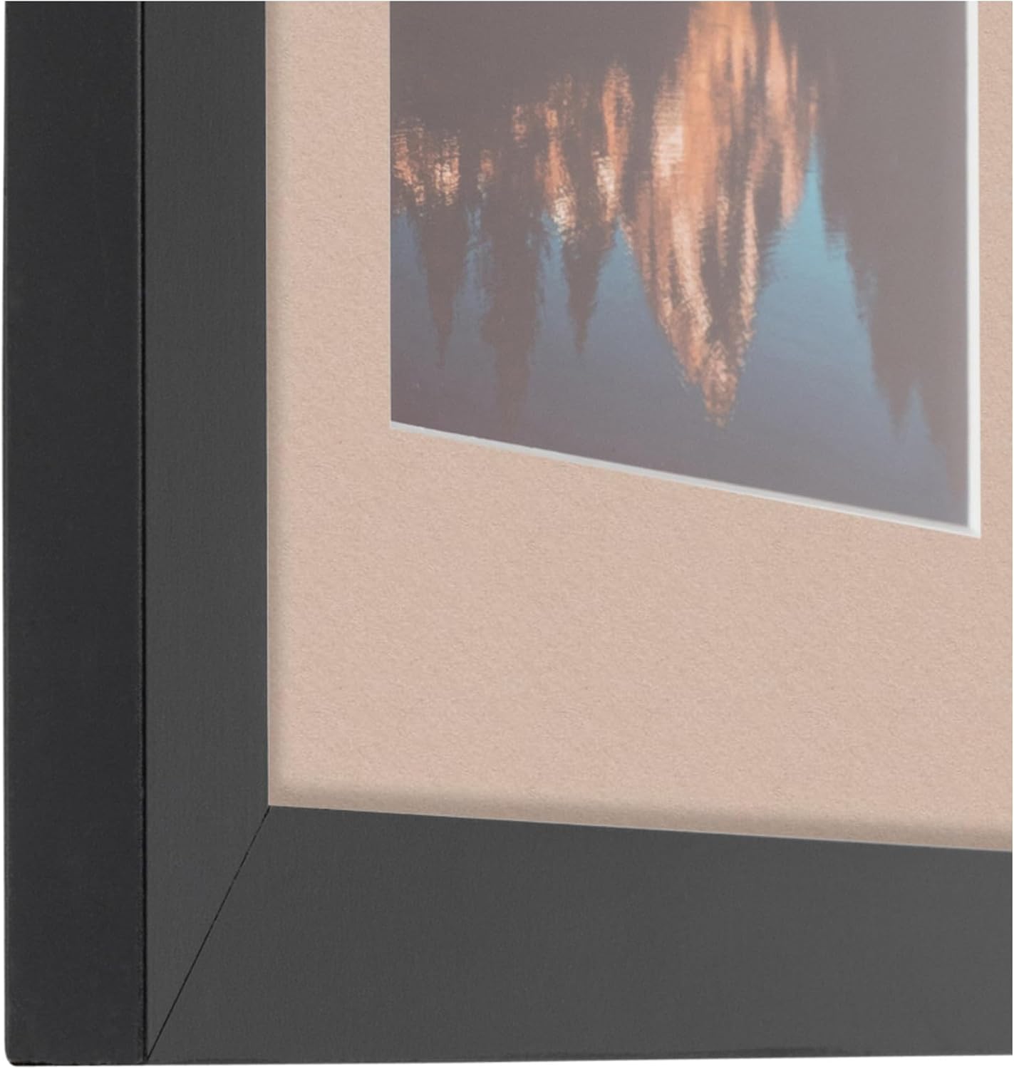 ArtToFrames Collage Picture Frame 3 Opening 3-8.5x11 Photo Frame | Made in USA | Black Frame Grey Beige and Black Mats