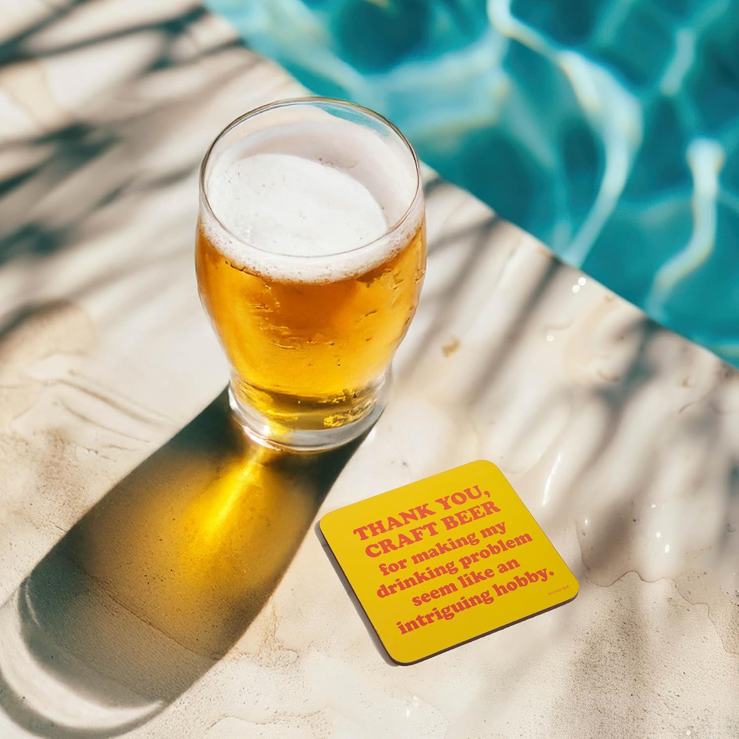 Wood Coasters for Drinks / Quote Coasters D / Set of 6