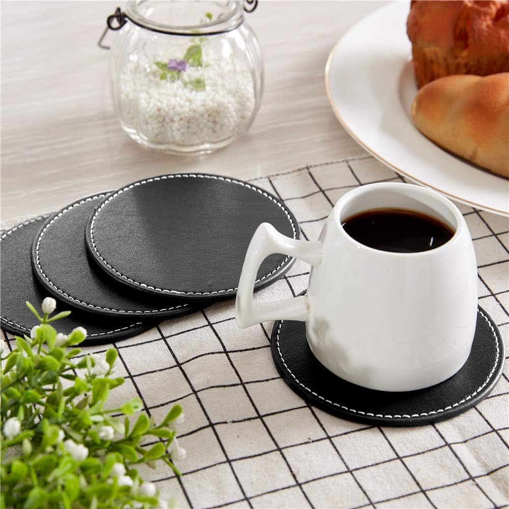Holder / Coasters for Drinks / Black / Set of 6