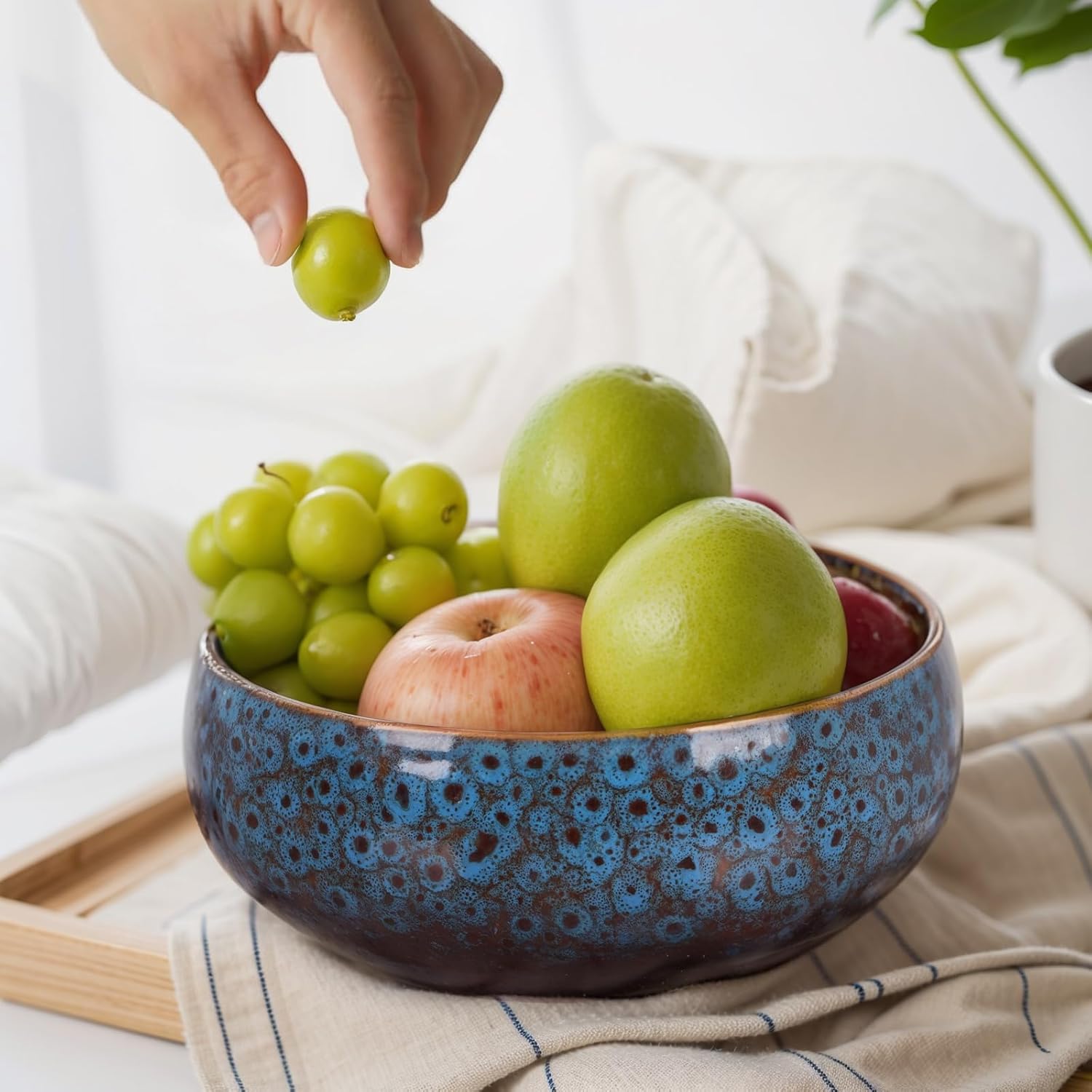 Ceramic Decorative Bowl / Blue