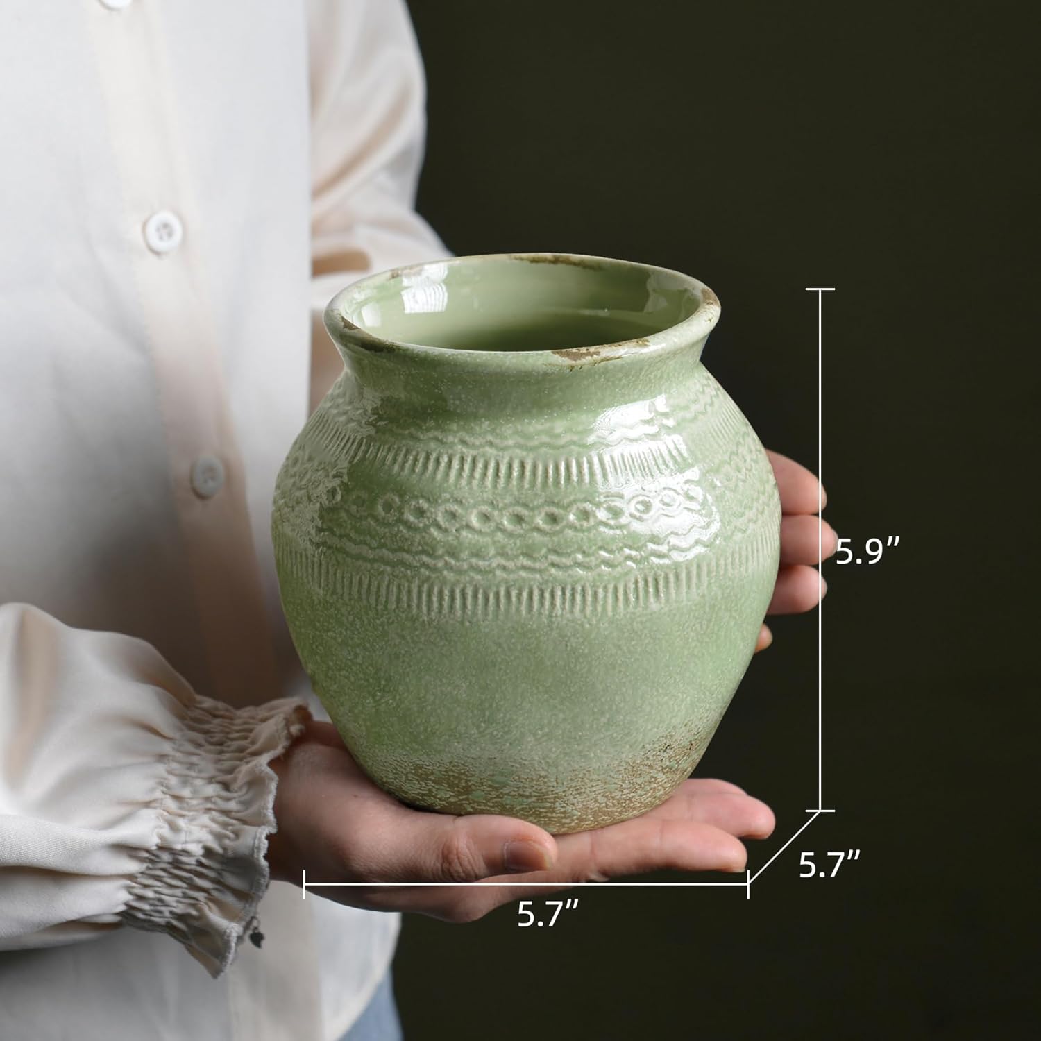 Boho Decorative Vases / Green