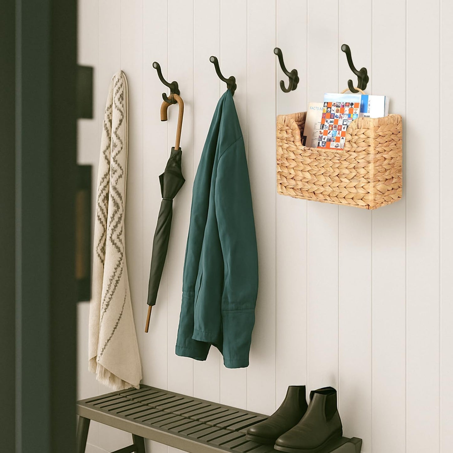 Books & / Natural Hanging Organizer for Mail / Model 1 - Natural Color