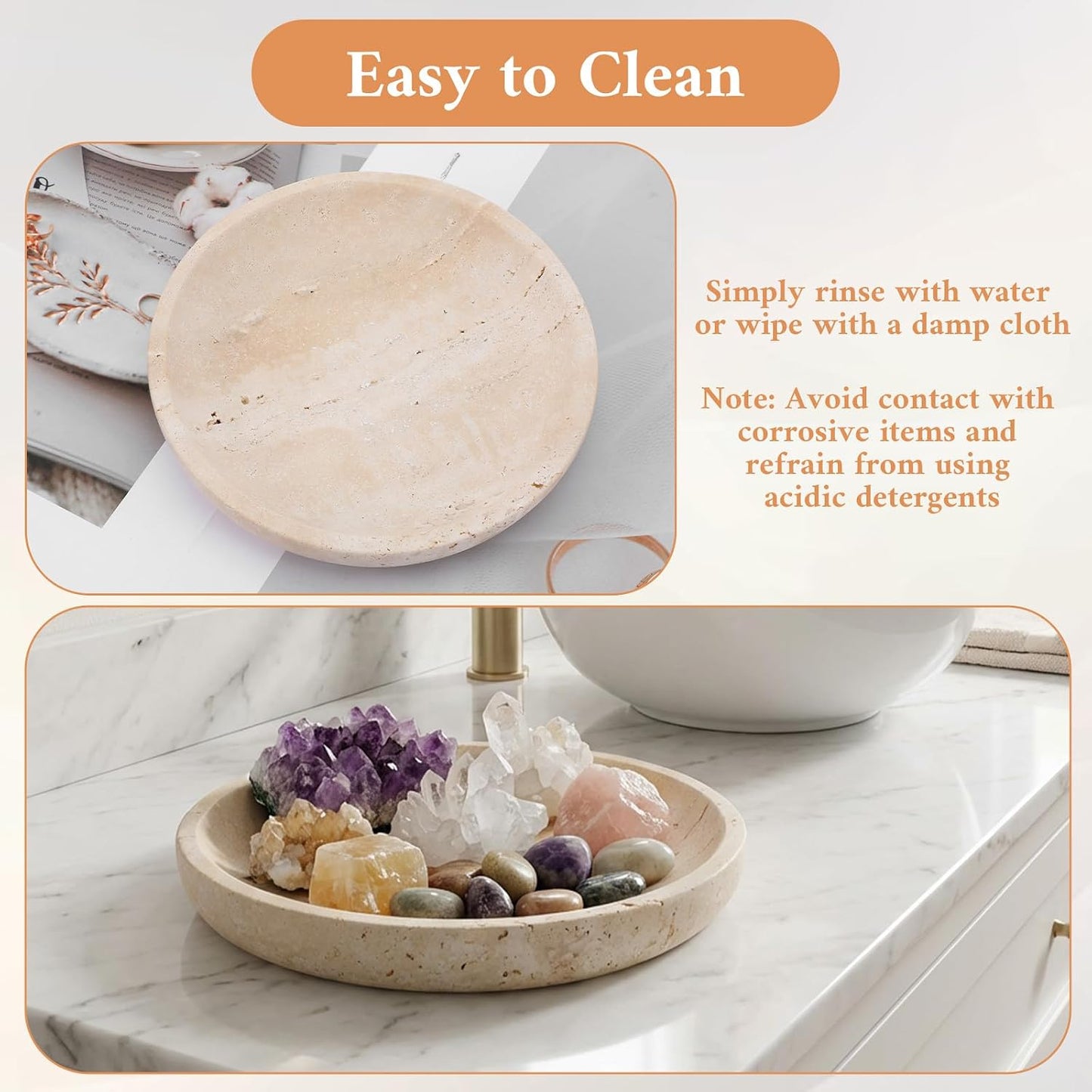 Ring Tray Gift for Woman Daughter / Natural