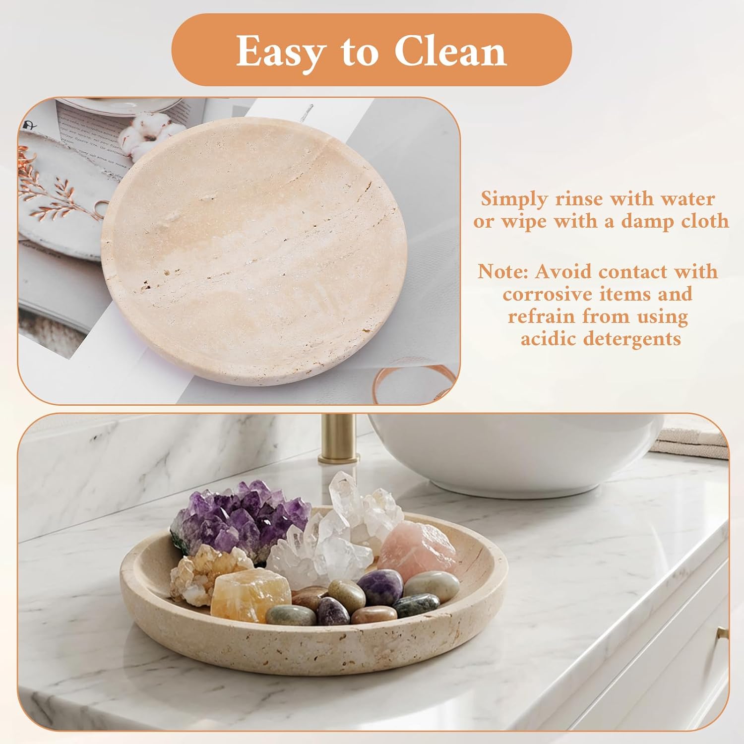 Ring Tray Gift for Woman Daughter / Natural