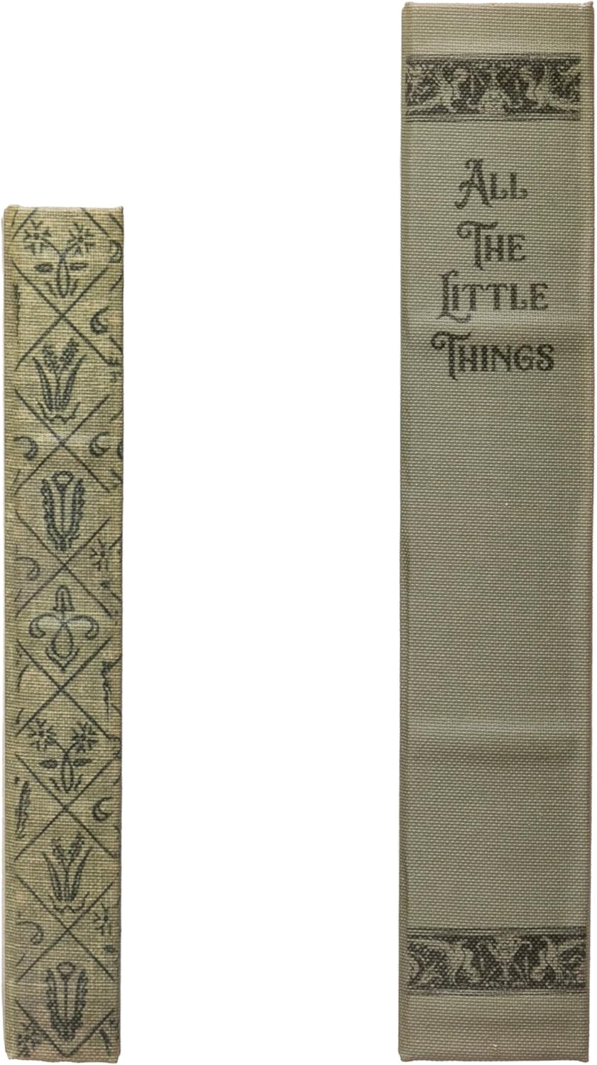 MDF & Canvas Book Storage Boxes / Set of 2