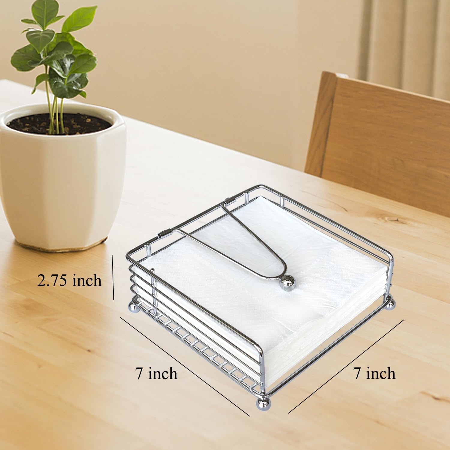 Napkin Holder / Square Cocktail Paper Holder of Elegant