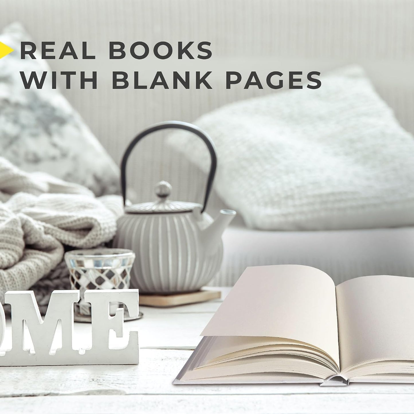 Set of Decorative Books for Coffee / Yellow