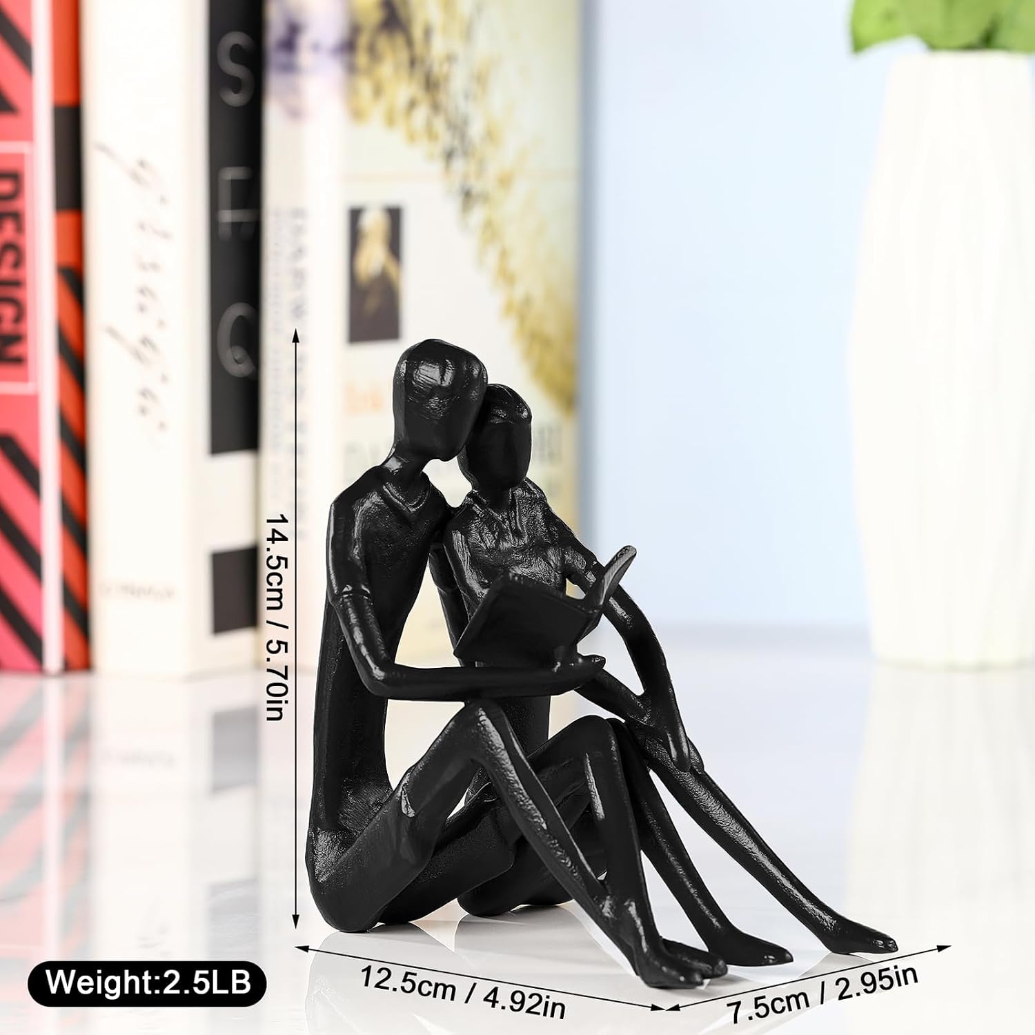 Couple Sculptures Statue Cast Iron Romantic