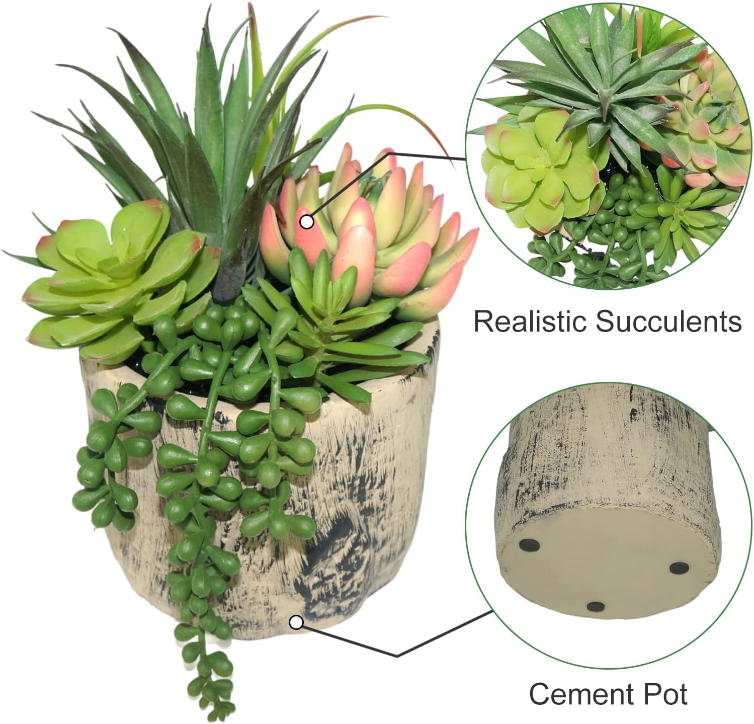 Succulents Plants Artificial / 7.9