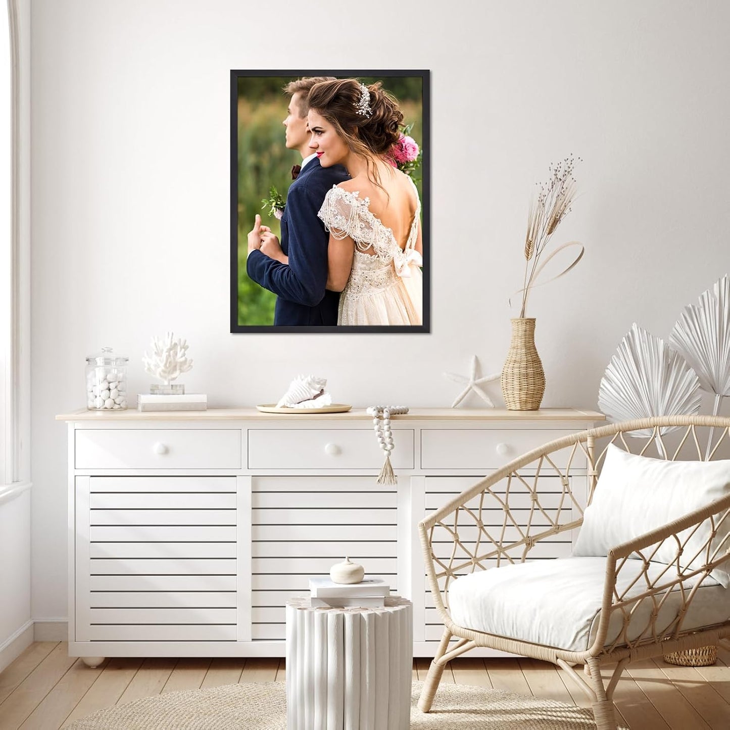 Giftgarden 18x24 Poster Picture Frame Black, Textured Aluminum 18 x 24 Frame for Wall Display, Single