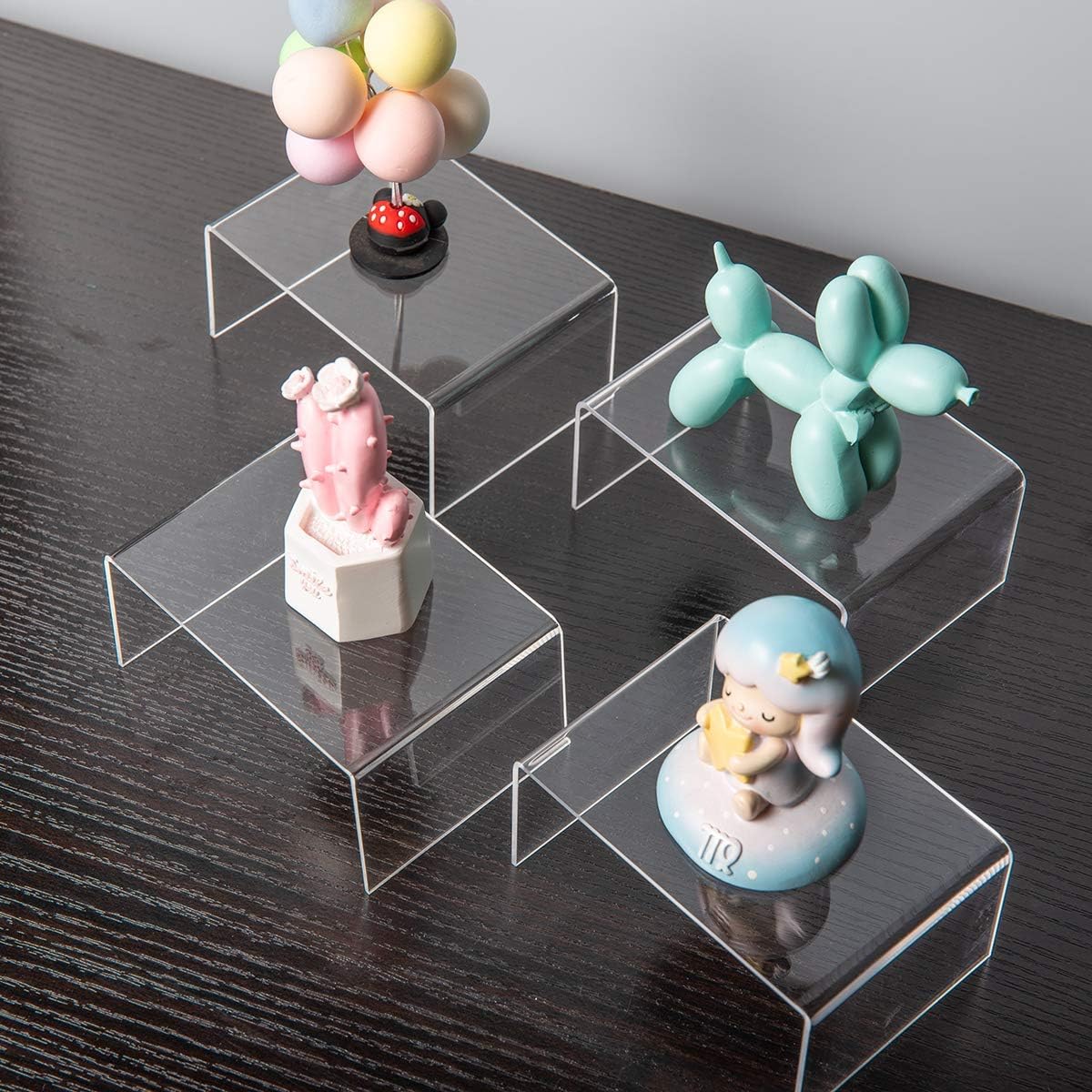 Cupcake Stand for Small Toys and Cosmetics / 10p-2*3*4 / Clear