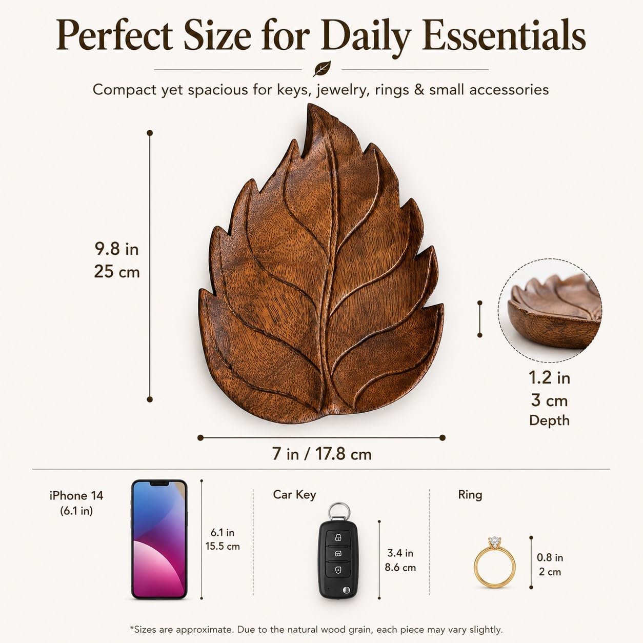 Wooden Leaf Tray / Leaves