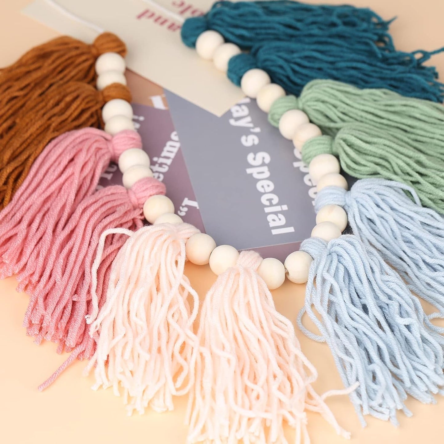 Colorful Boho Tassel Garland / C