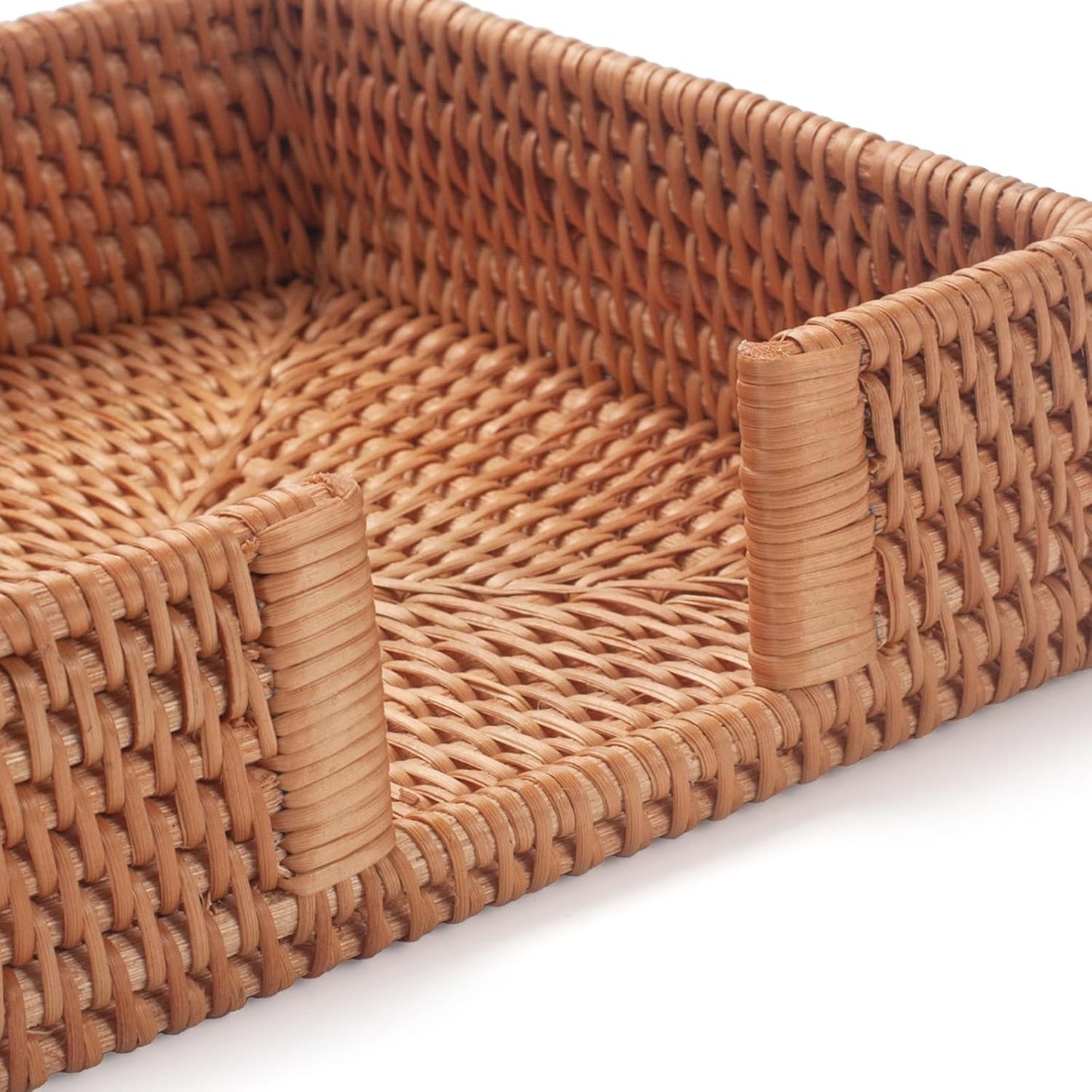 Wicker Napkin Tray / Rattan / 7.5 Inch / 7.5 x 7.5 x 2.5