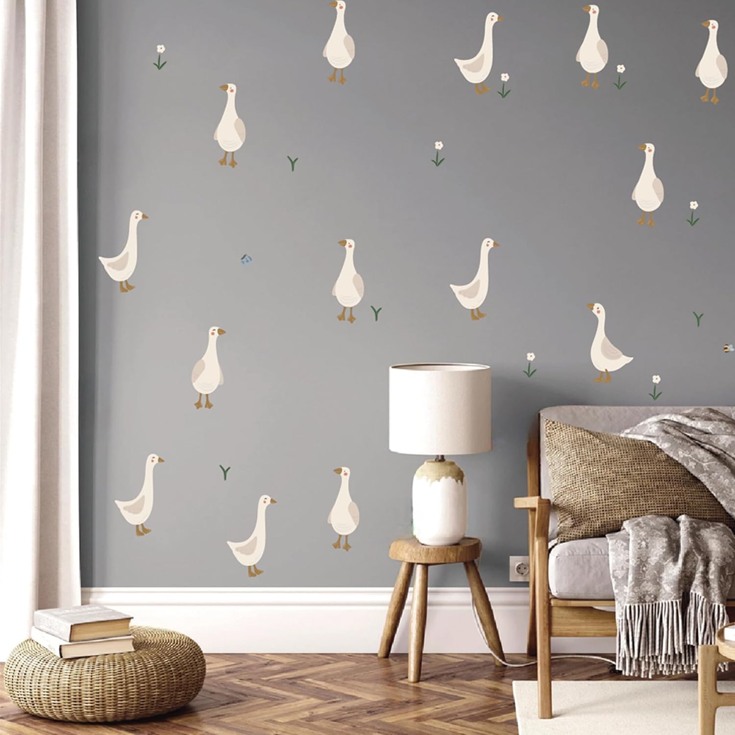 Boho Fabric Geese Wall Sticker