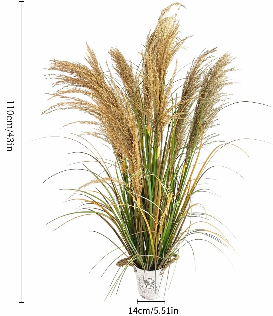 Faux Grass / Pots / 43in / Set of 2