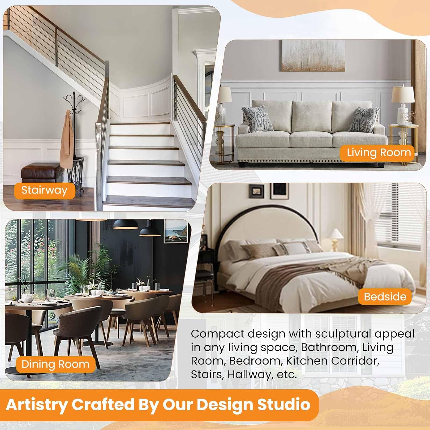 Swing Arm Wall Sconce, Plug in or Hardwired Gold Wall Lamp with Blue Stripe Ribbed Glass Shade, Modern Remote Dimmable