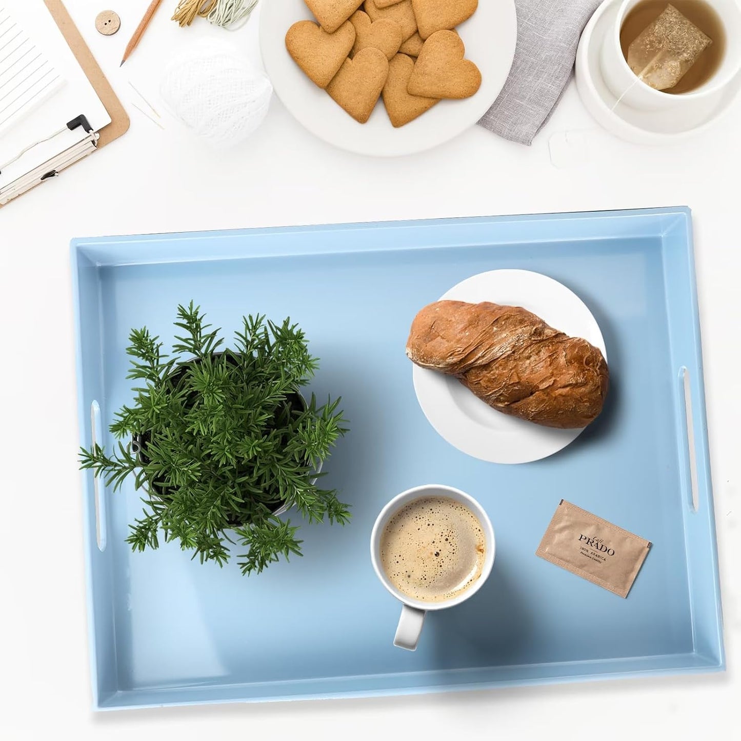 Serving Tray / Plastic Decorative Tray / Multi B