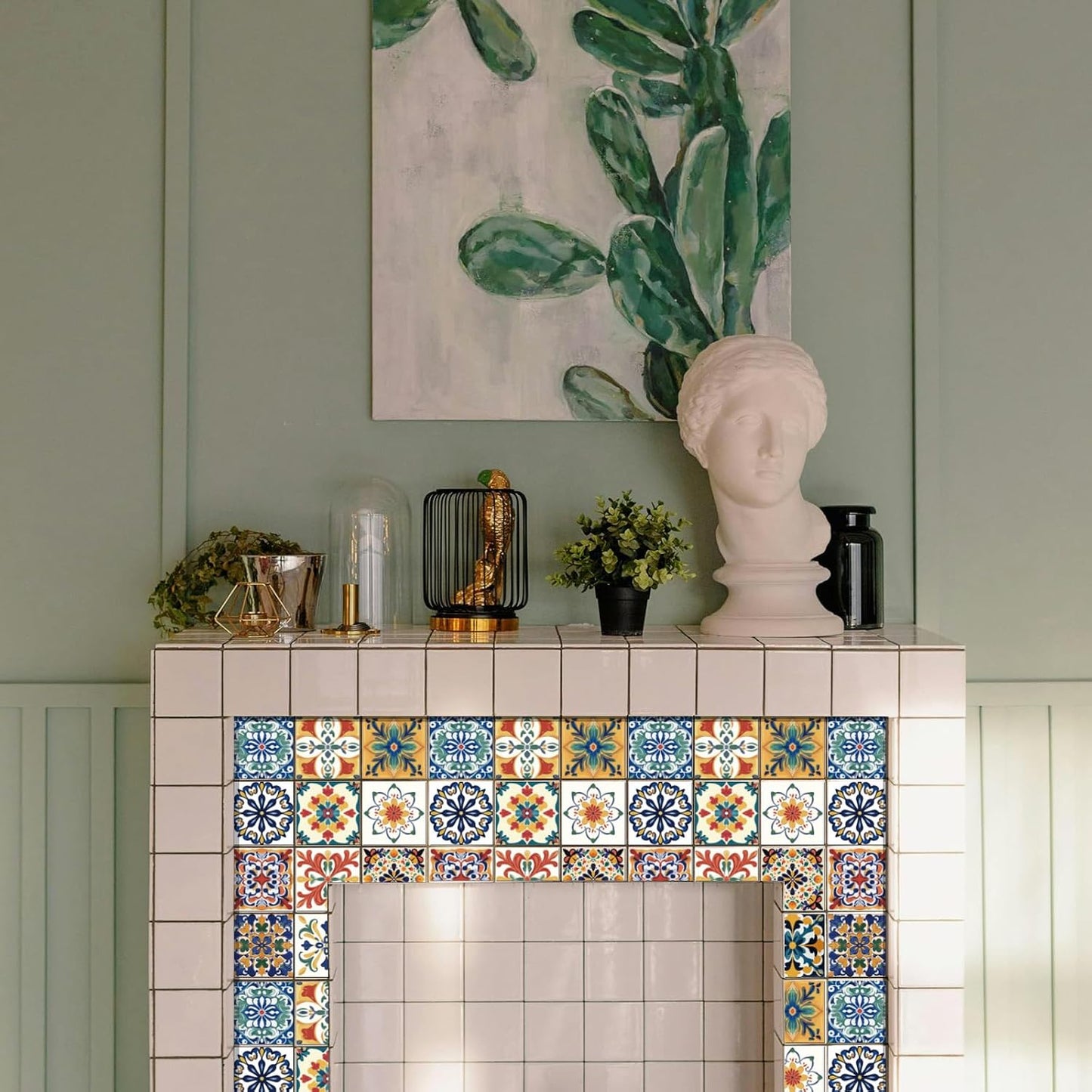 Style Tile Stickers Bohemia Peel and Stick Tile Stickers Mediterranean Style / Mosaic / Set of 36