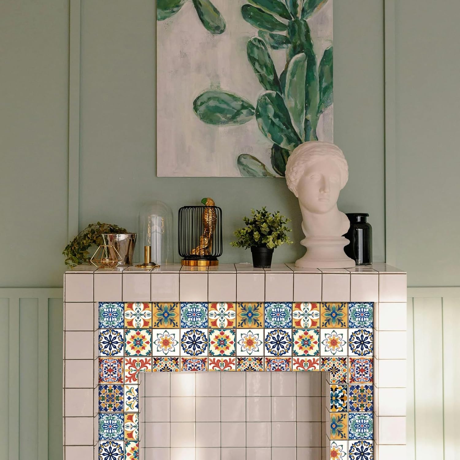 Style Tile Stickers Bohemia Peel and Stick Tile Stickers Mediterranean Style / Mosaic / Set of 36