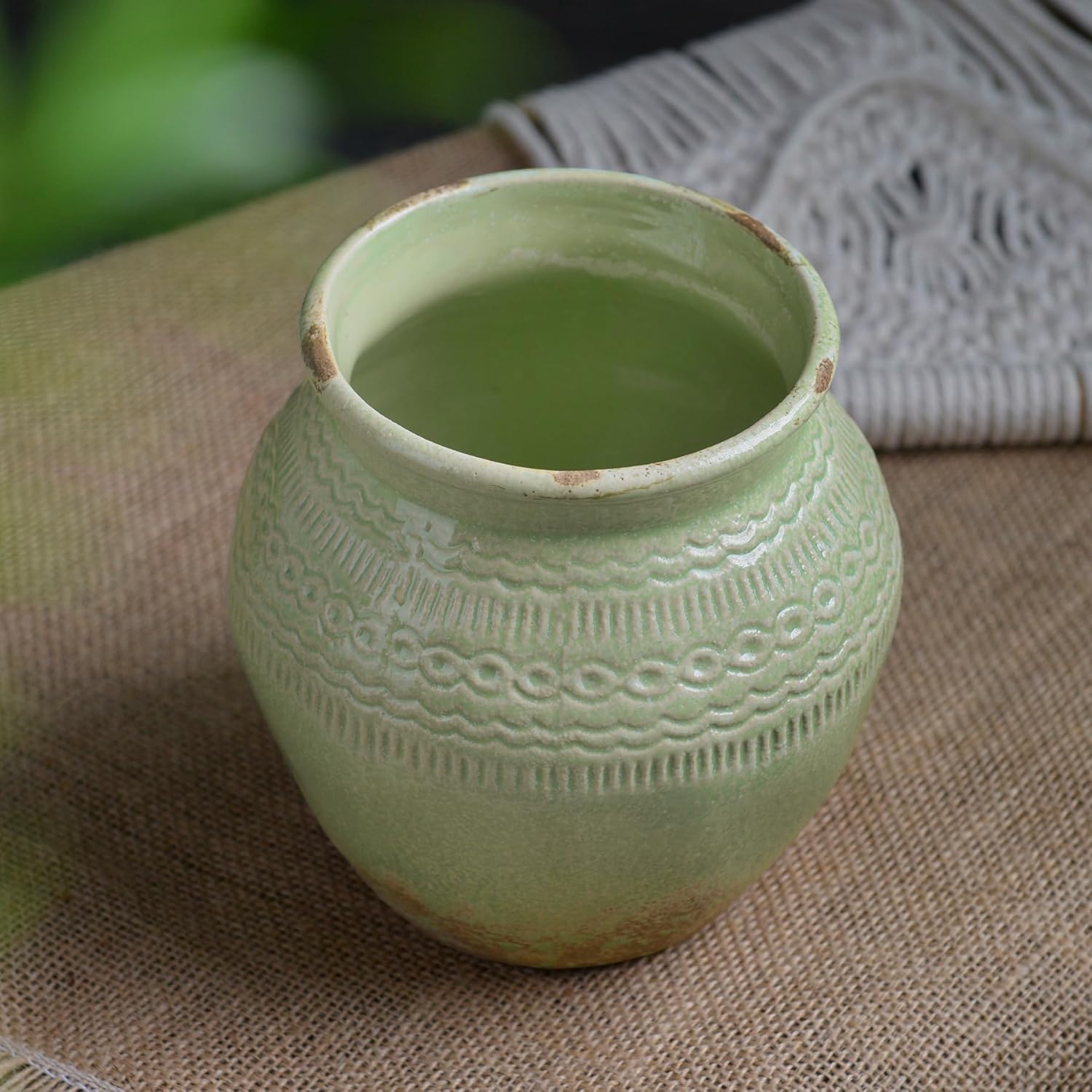 Boho Decorative Vases / Green