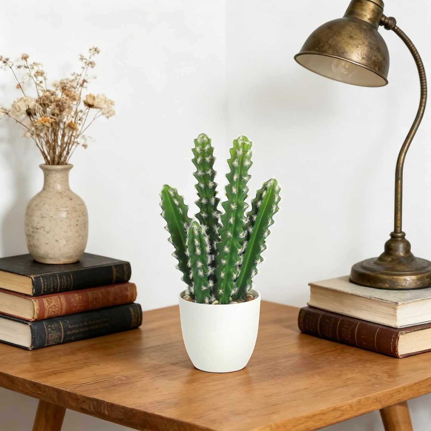 Artificial Cactus Plants Small Faux Cactus Plants Indoor Fake Desert Cacti / Sup_209 / 10.8 Inch