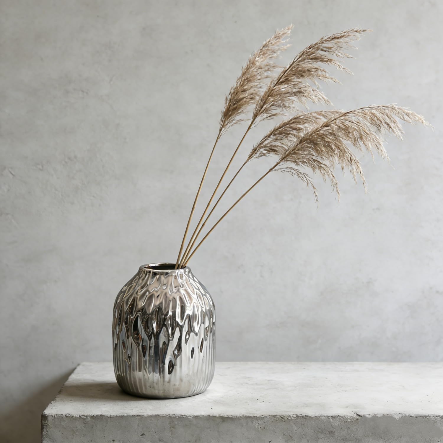 Modern Vases Home Decor / Slivery / Small / 6 Inch