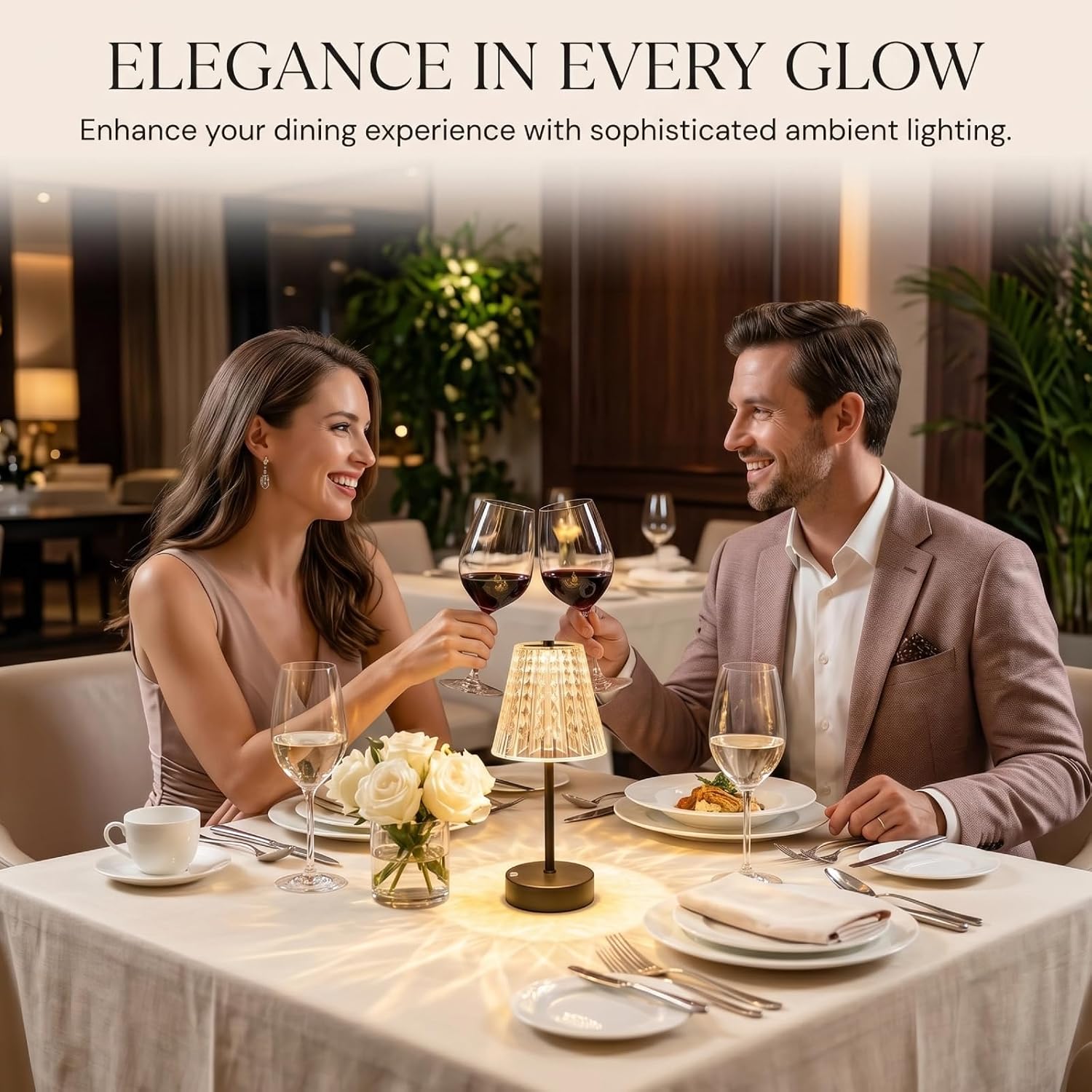 Black Cordless Lamps Rechargeable Set of 2,Small Battery Operated Table Lamp Wireless,Mini Table Lamp for Restaurant