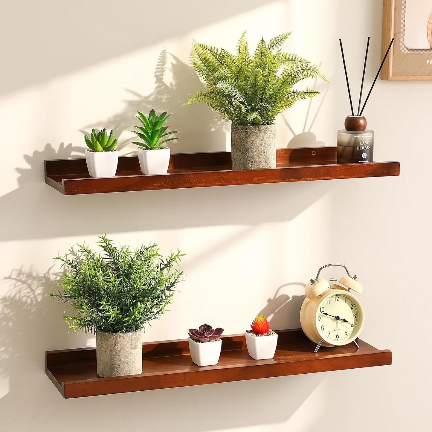 Mini Succulents Plants Artificial Greenery Potted Plant Indoor / Green / Set of 6