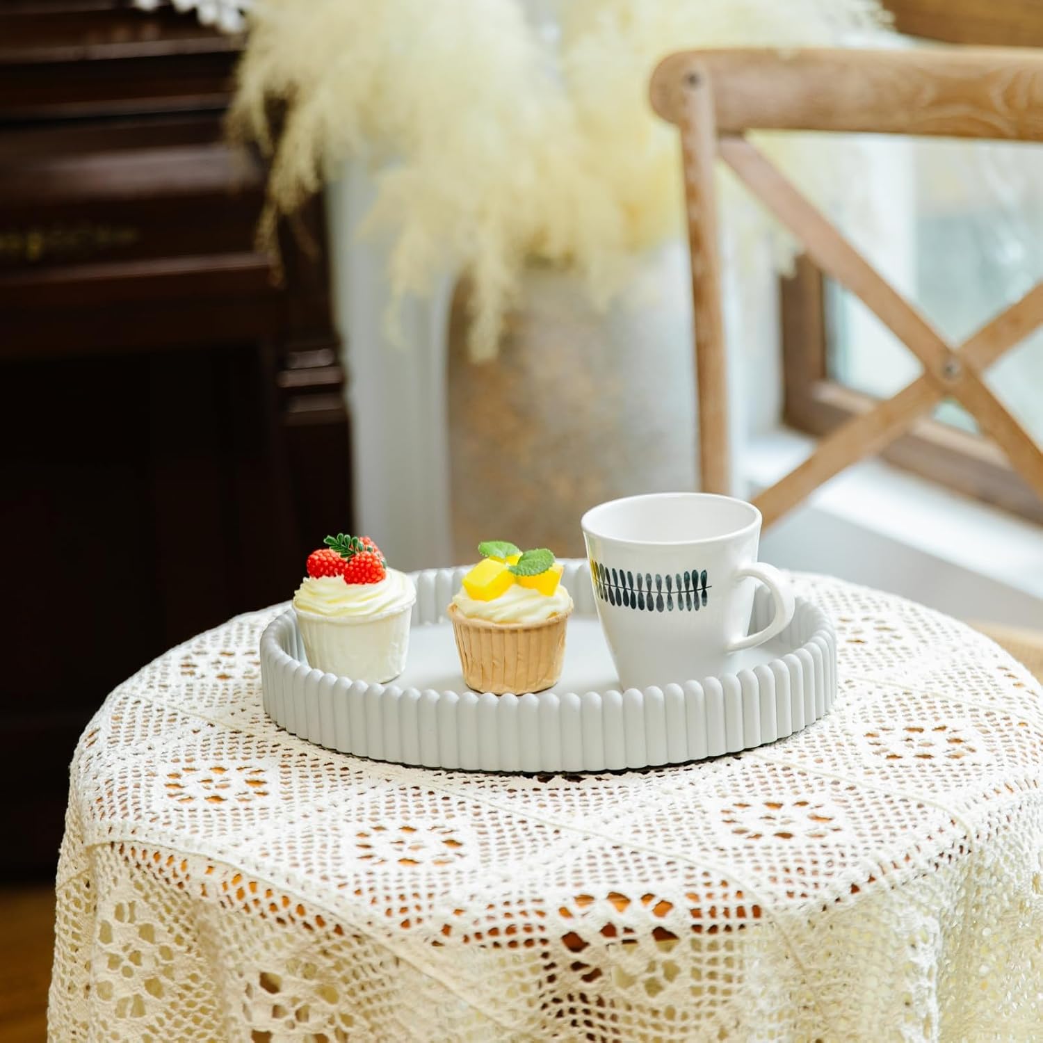 Decorative Tray / Gray1 / Gray / 11.8 Inch