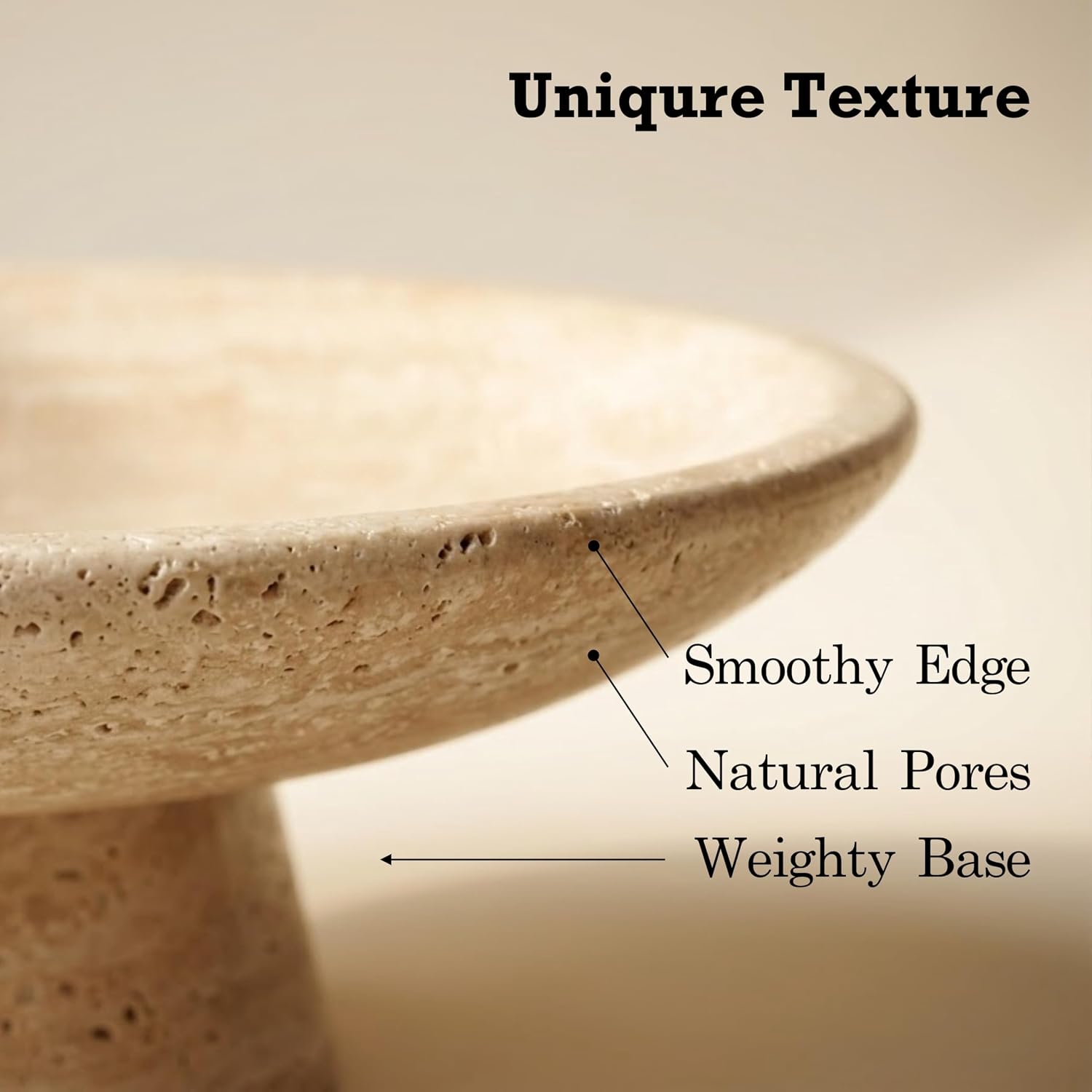 Travertine Fruit Bowl / Travertine Beige