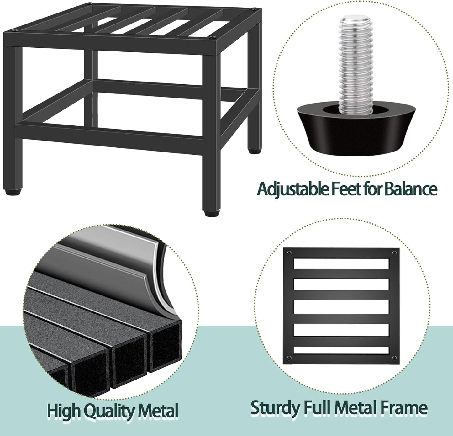 Plant Stand Indoor Outdoor, 3 Pcs Heavy Duty Metal Pedestal Stands | Plant Stands for Indoor Outdoor, Wrought Iron