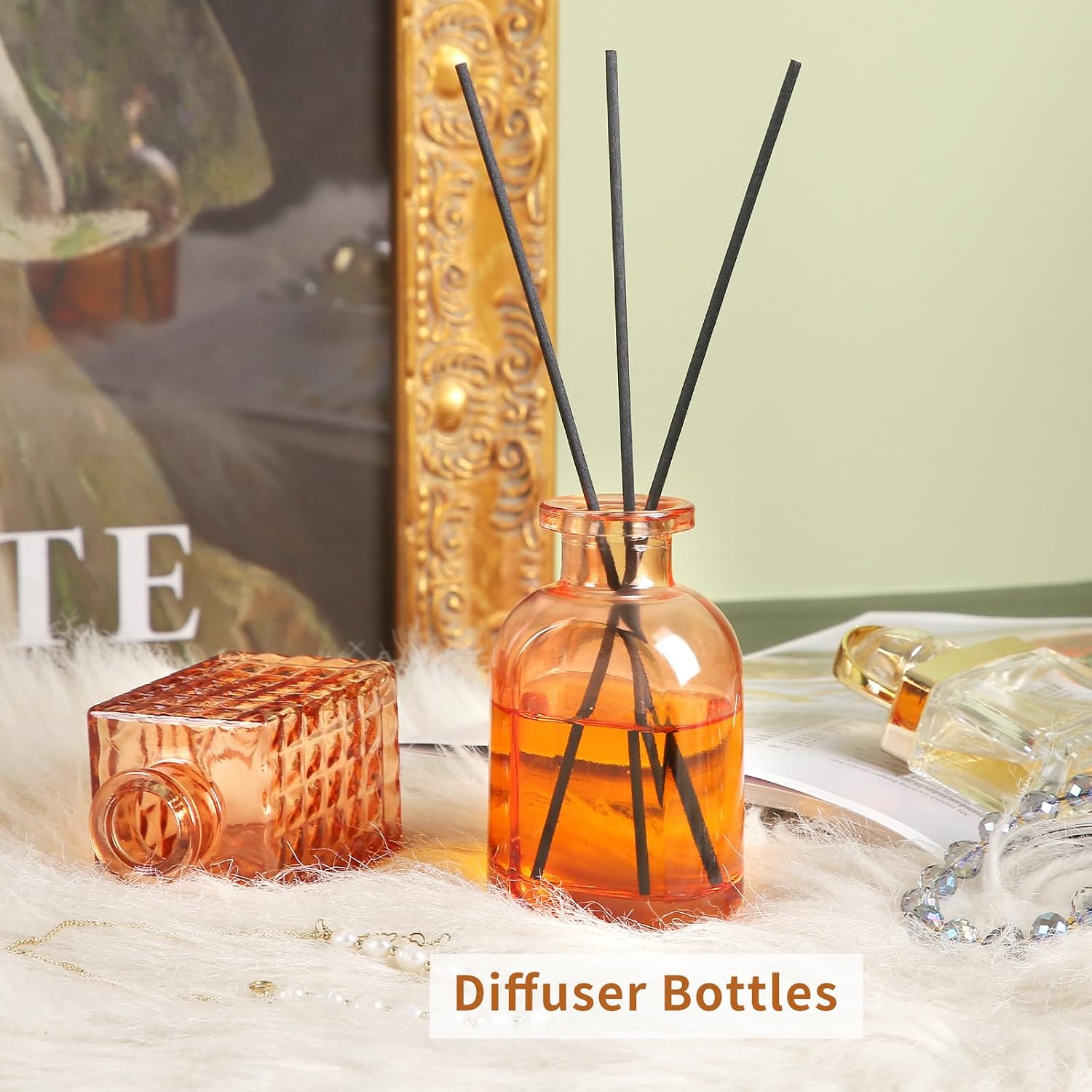 Valentine's Day Glass Bud Vases / Amber / Set of 30