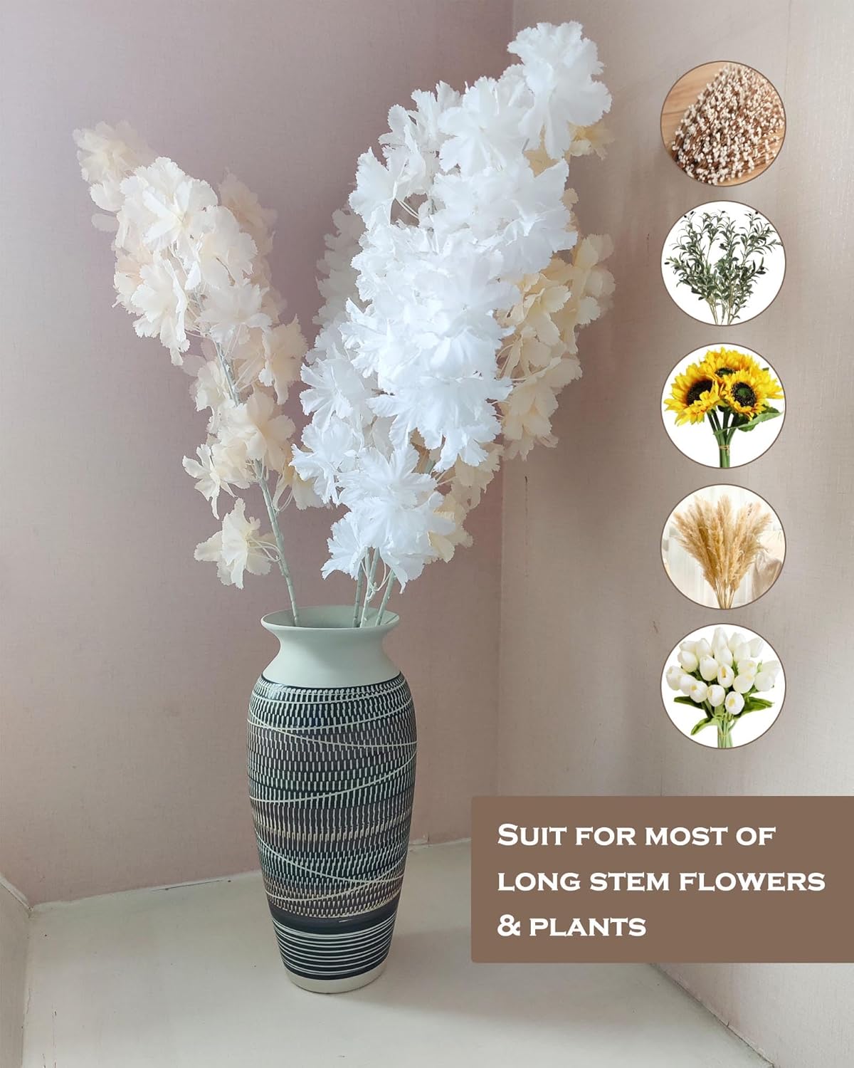 Ceramic Rustic Farmhouse Vase / C