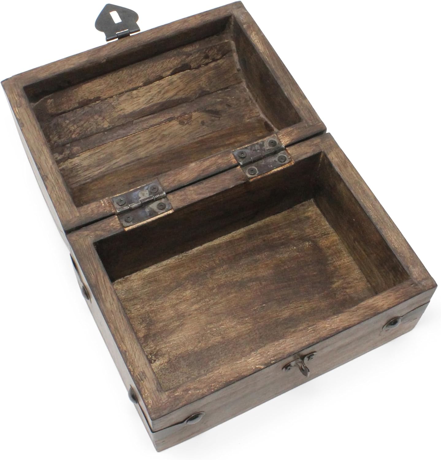 Treasure Chest Keepsake and Decorative Wood Box / Medium / 6.5 x 4.5 x 4.5