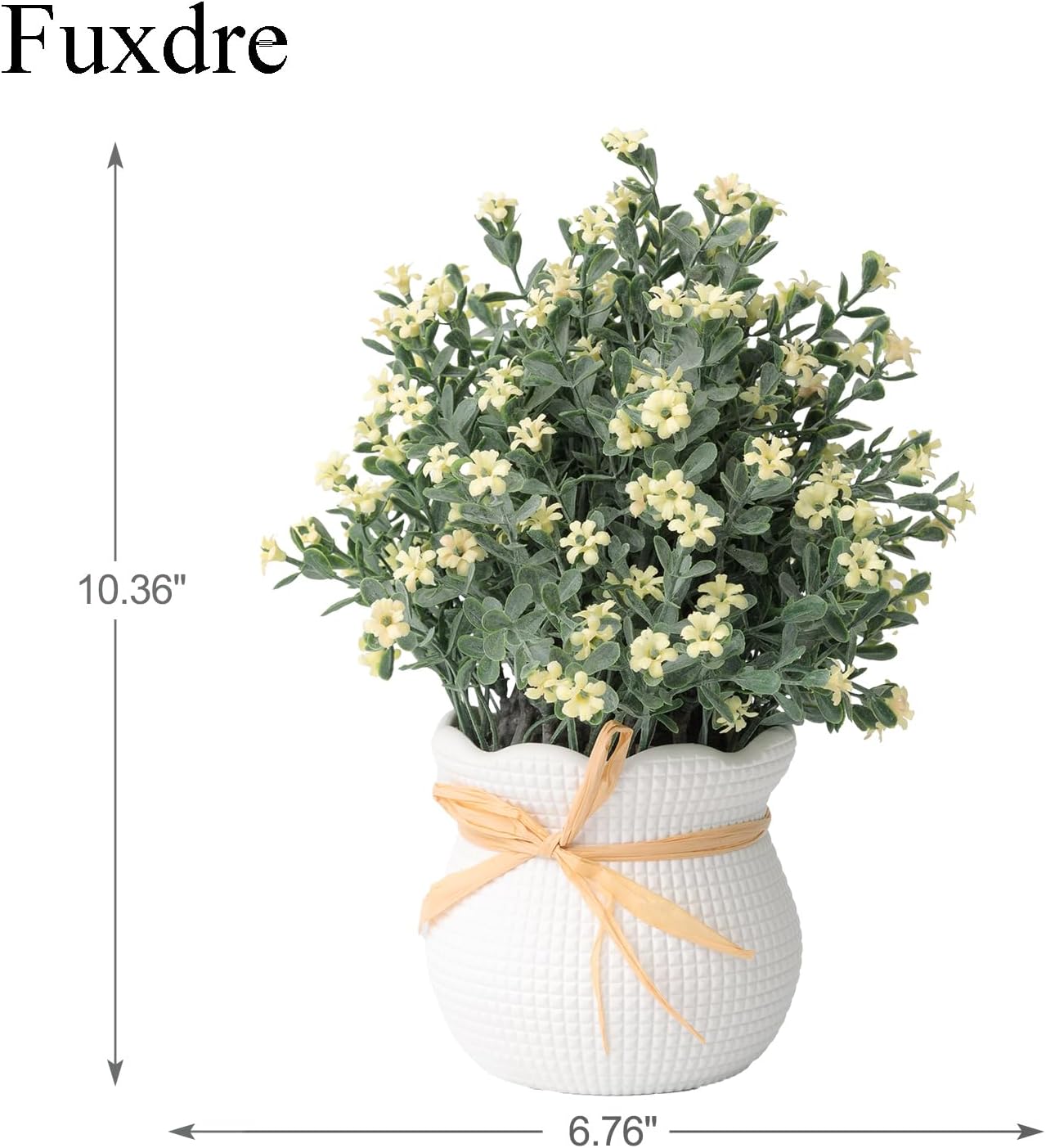 Faux Plants Indoor / Ivory / Floral / Set of 2