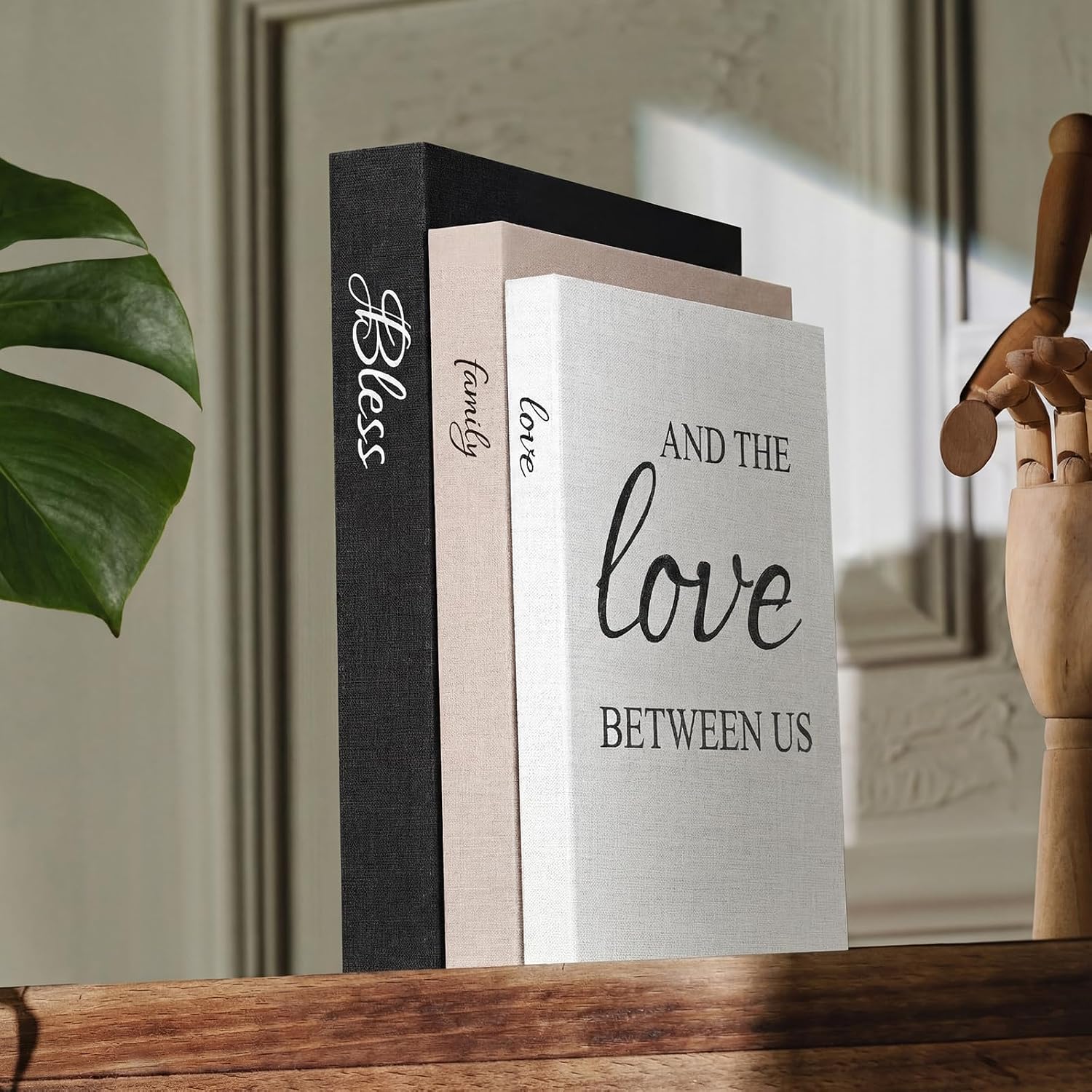 Decorative Books / Bless Family Love / Modern / Set of 3