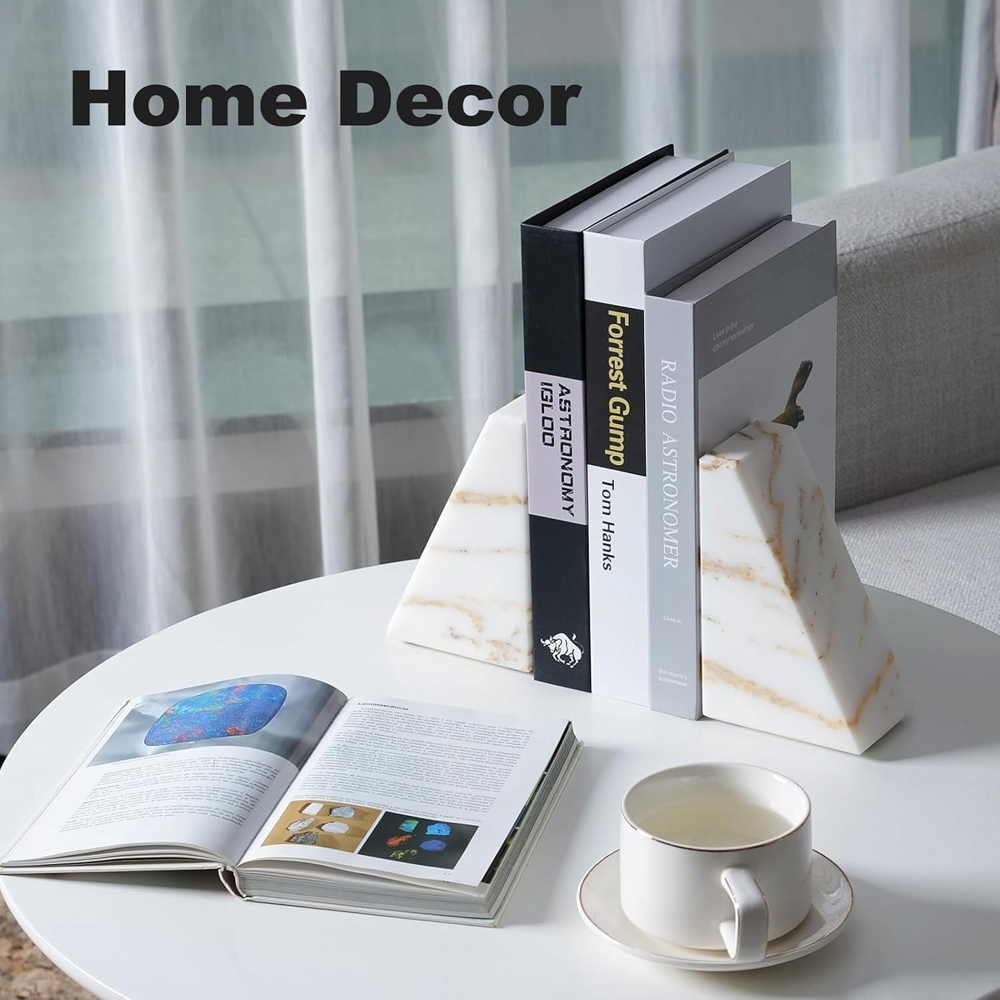 Unique and Heavy Bookends / Glden&white