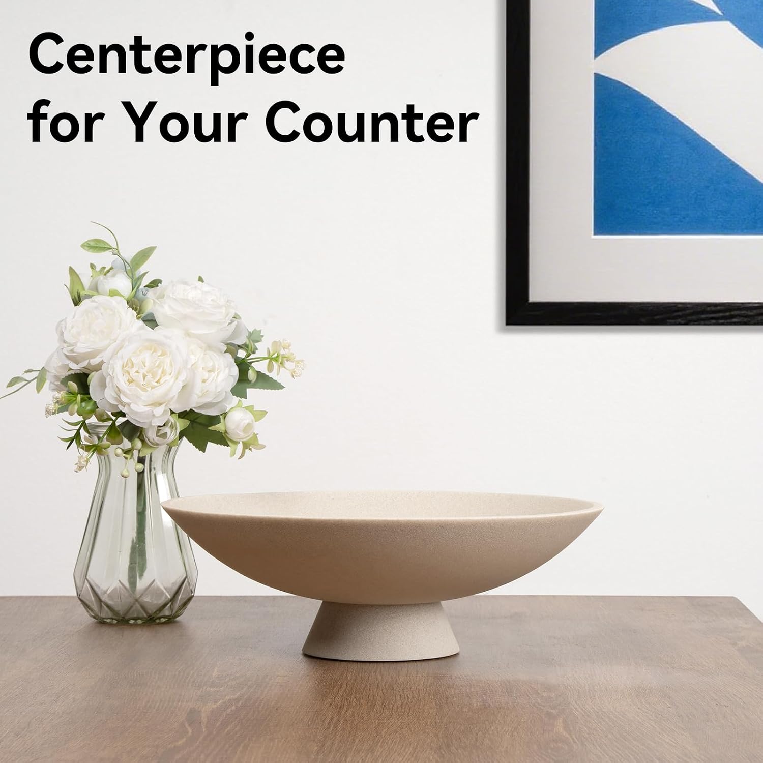 Modern Decorative Fruit Bowl / Beige