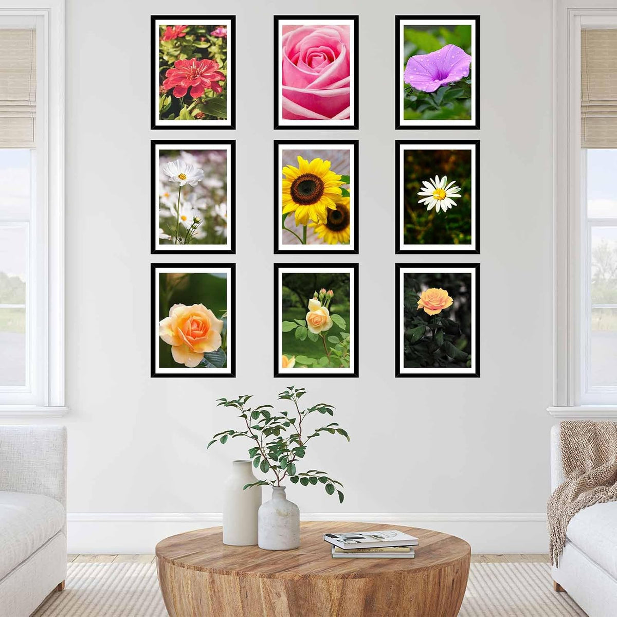 JCJMY 12 Pack 12x16 Picture Frame with 11x14 Mat, Display 11x14 with Mat or 12x16 Without Mat, 12 by 16 Frames Bulk Set