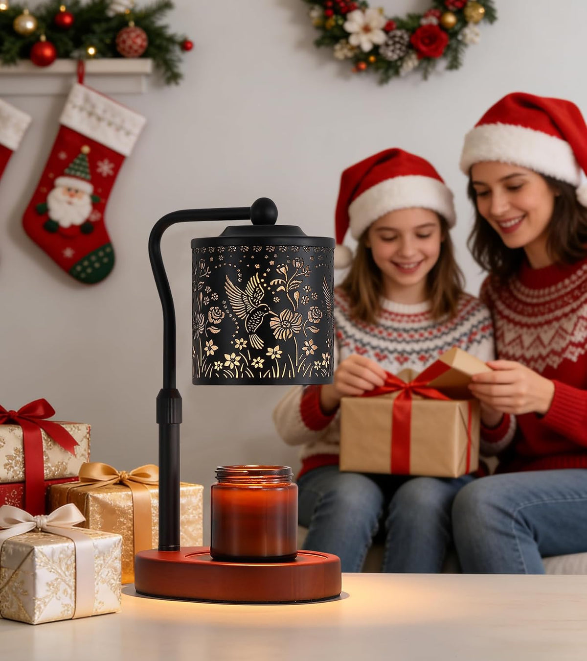 MEXISUE Candle Warmer Lamp with Timer, Bird Candle Warmer Lamp with Jar Candles,Wax Melt Warmer for Housewarming Gift