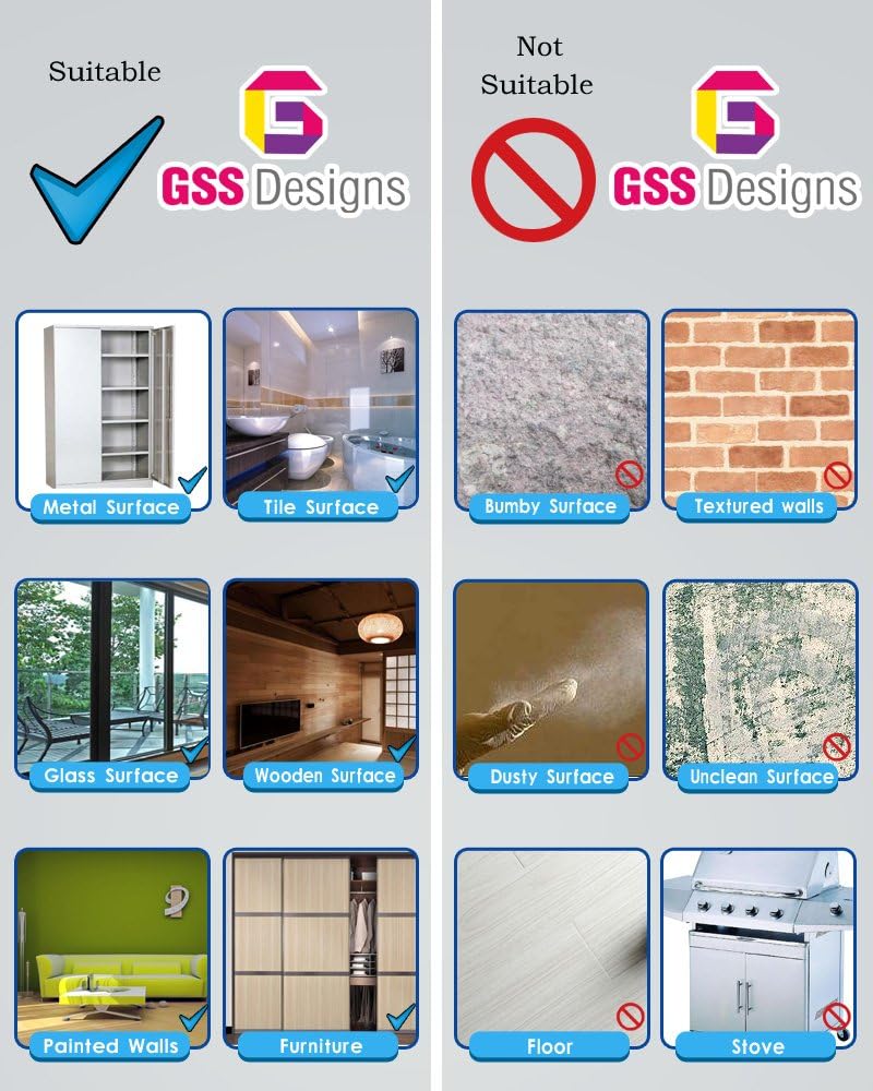 12 PC Pack Backsplash Tile Stickers / 6 x 6