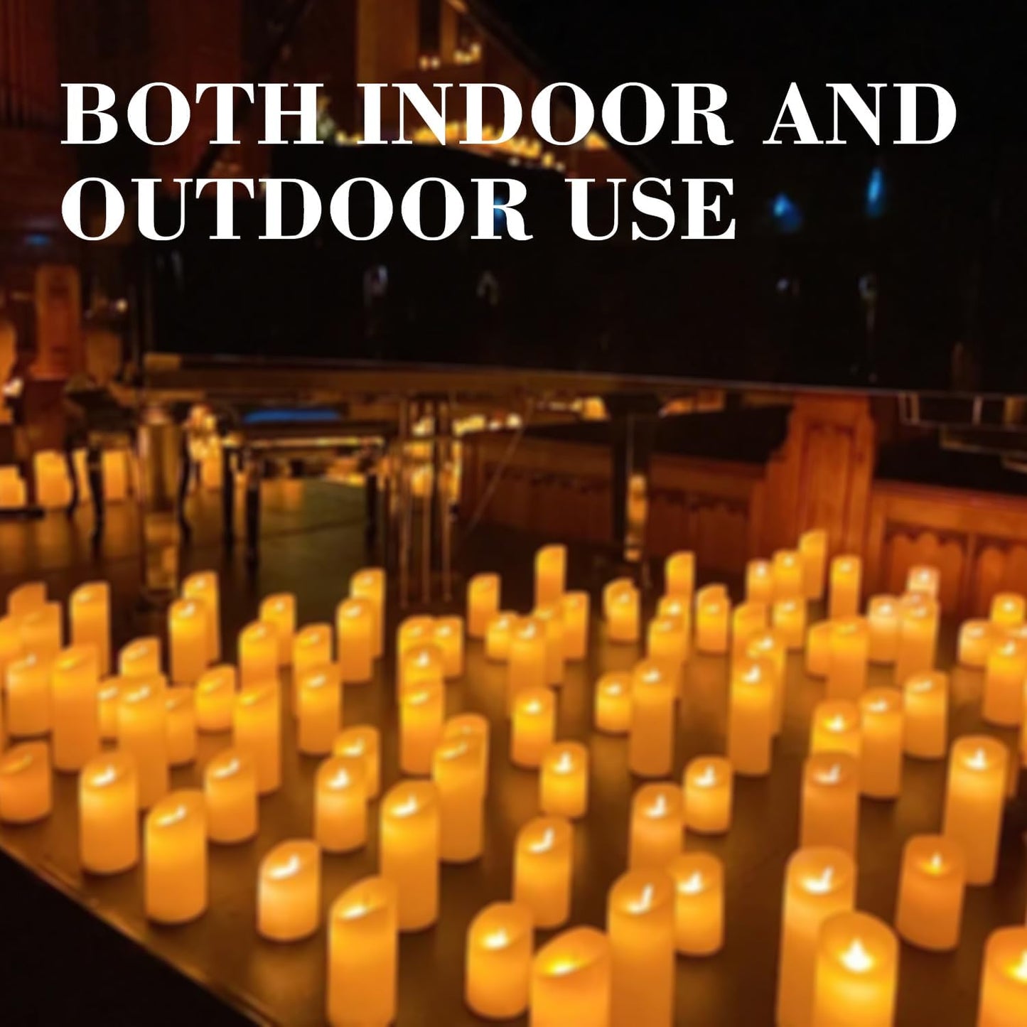 fclayvts 72-Pack LED Flameless Candles with Remote Control -Flickering Flameless Candles-Remote Timer Perfect for