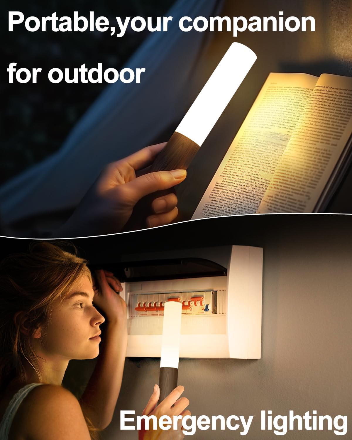 Motion Sensor Light Indoor, 2200mAh Rechargeable Wall Sconce | Battery operated wall lights magnetic night lights