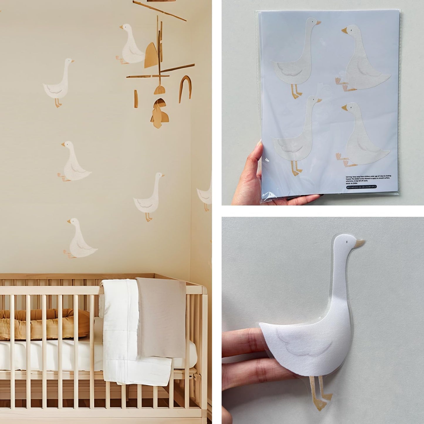 Silly Goose Wall Decals for Nursery / Set of 40