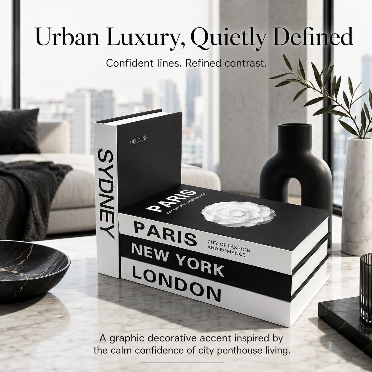 Not Real Books / L_urban_large / Set of 4