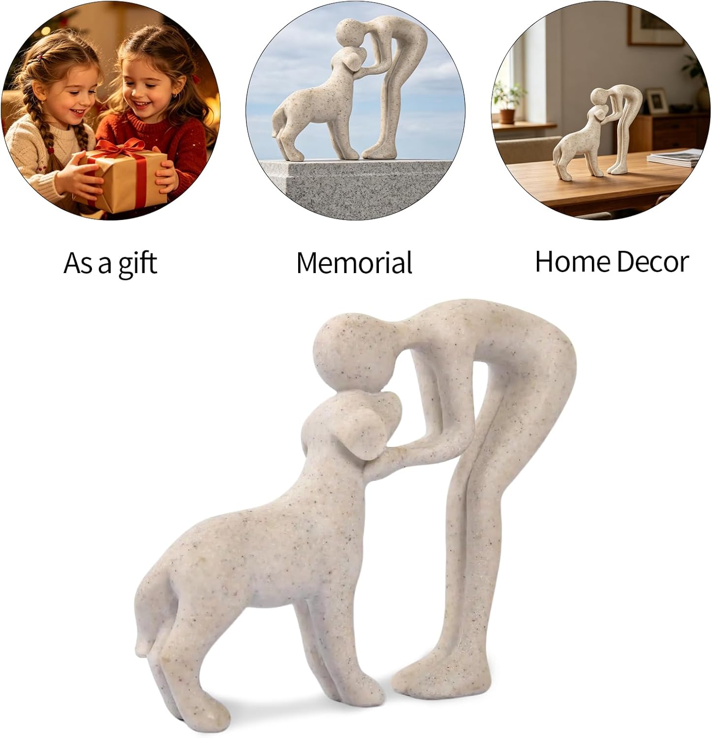 Head-to-Head Intimate Figurine Decoration / Sandstone