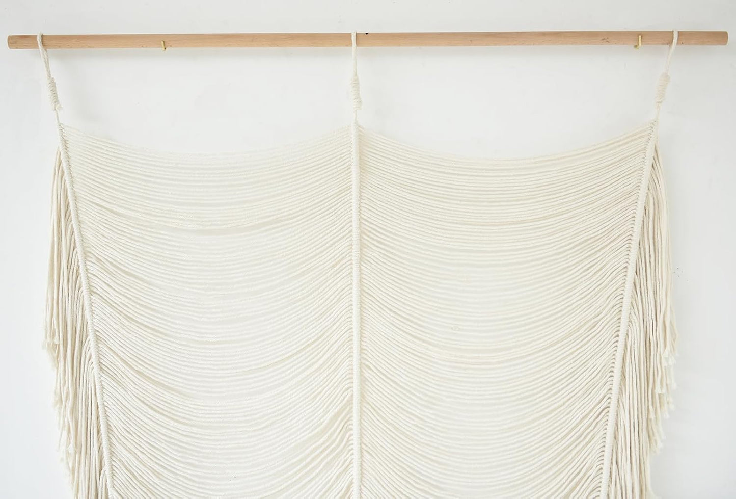 Macrame Curtain Room Divider Doorway CurtainBoho Curtain Doorway Window Wall Decor Fiber / Ivory1
