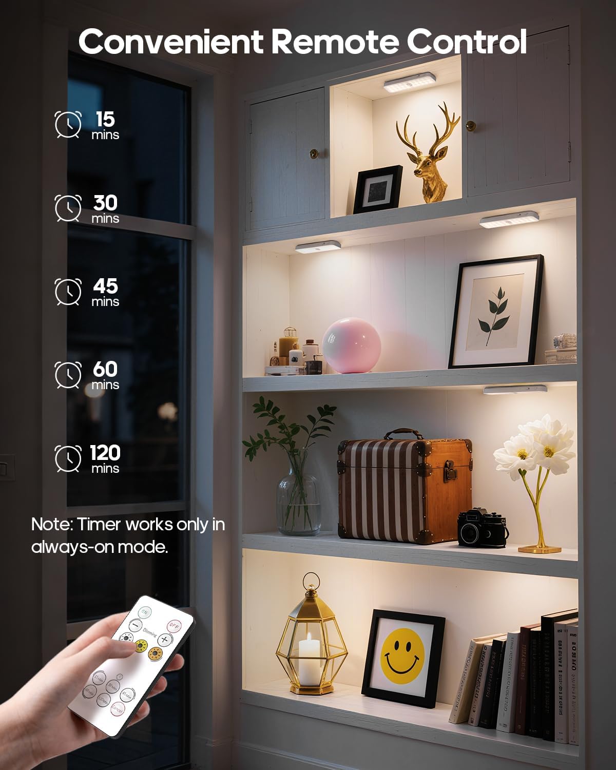 GOODEA 6" Under Cabinet Lighting with Charging Station, 6 Pack | Rechargeable Motion Sensor Light Indoor, 3CCT Dimmable